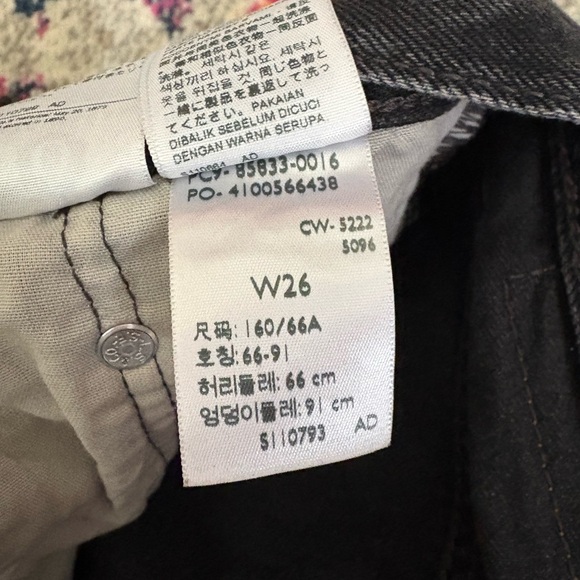 Levi's Women's Dark Gray Jean Shorts - Picture 7 of 7